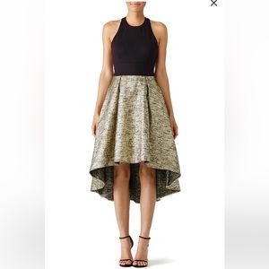Hutch Black and Gold High Low Dress Size 2. New with tags!